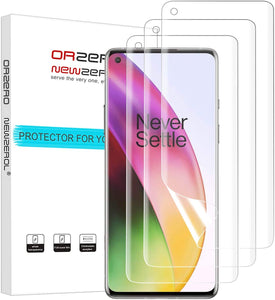 (3 Pack) Orzero Compatible for OnePlus 8 (Premium Quality) Edge to Edge (Full Coverage) Screen Protector, High Definition Anti-Scratch Bubble-Free (Not Glass) (Lifetime Replacement)