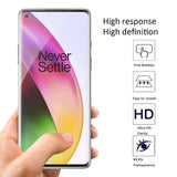 (3 Pack) Orzero Compatible for OnePlus 8 (Premium Quality) Edge to Edge (Full Coverage) Screen Protector, High Definition Anti-Scratch Bubble-Free (Not Glass) (Lifetime Replacement)